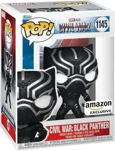 Funko pop marvel civil war black panther 