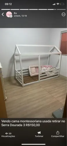 Vendo cama Montessoriana