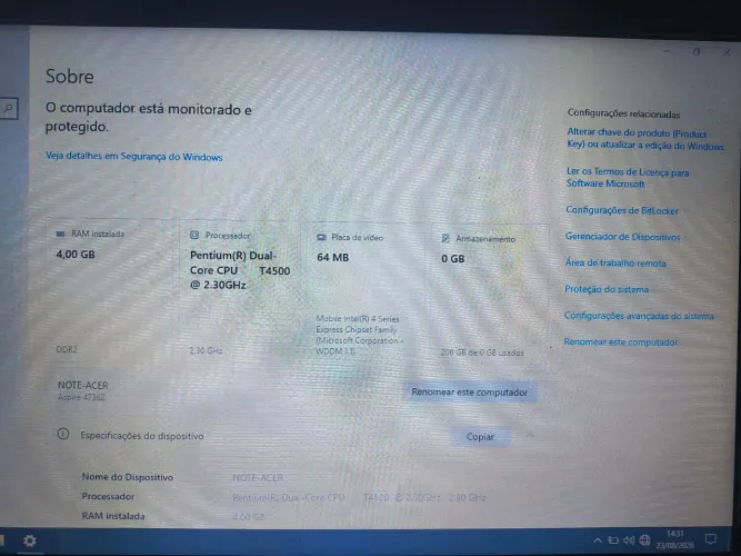 Notebook acer