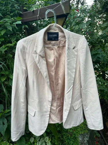 Blazer Feminino Alfaiataria Cortelle - Nude / Bege Claro - Tam 42