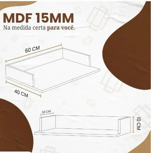 Suporte para microondas em mdf