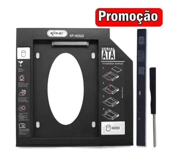 Adaptador Caddy Para Segundo Hd Ou Ssd 12.7mm Para Notebook