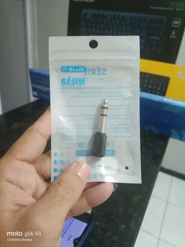 Plug Adaptador P10 Estéreo x P2 Fêmea