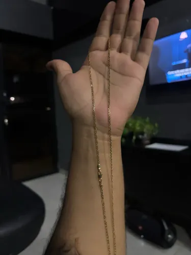 Cordão Piastrine BANHADO A OURO