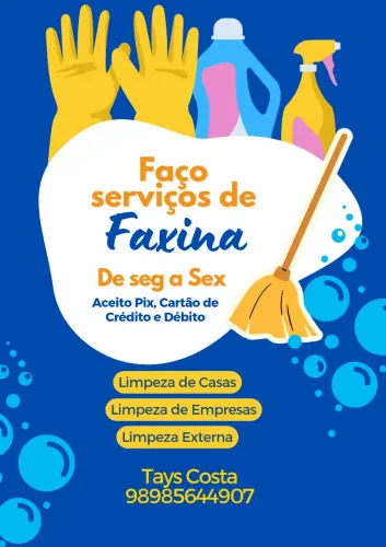 Faço faxinas 