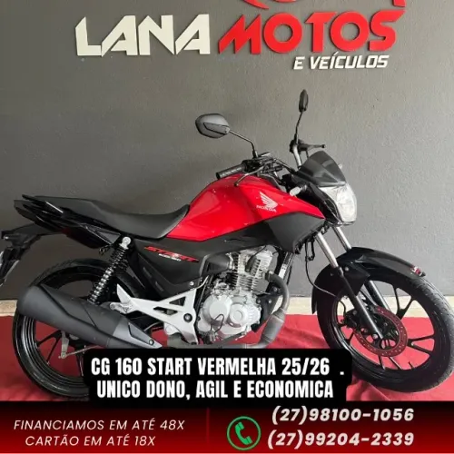 CG 160 START vermelha 25/26 Unica dono,Agil e muito economica