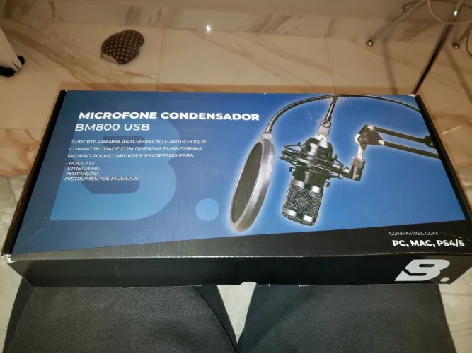 Microfone Condensador - BM800 USB