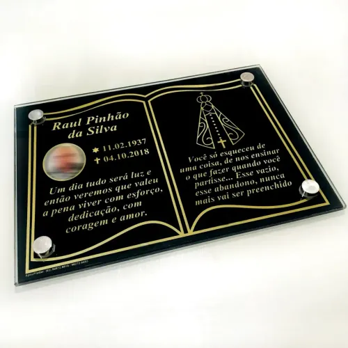 Placas de vidro temperado para túmulos