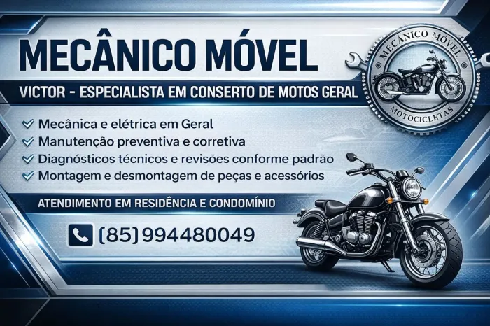 Mecânico de motocicletas 24hrs CTT; *49