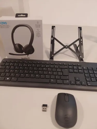 Kit teclado, mouse, suporte note, headset
