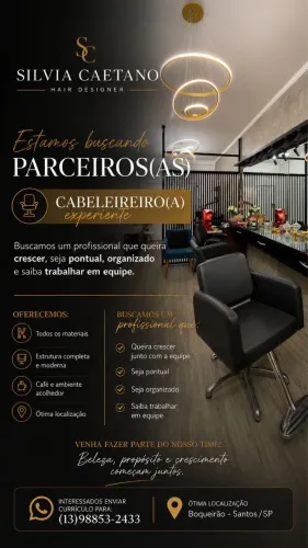 Vagas Abertas no Salão