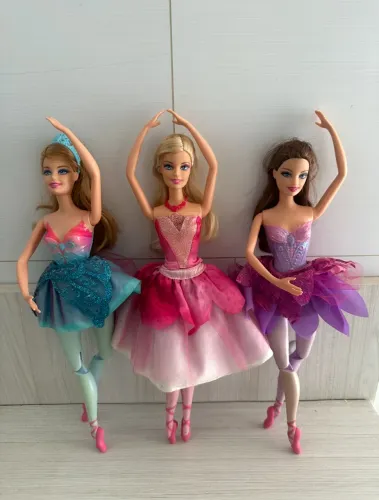  Reservadas Lote Barbie sapatilhas mágicas .Originais-usadas