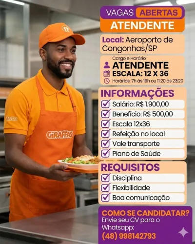 VAGA ATENDENTE