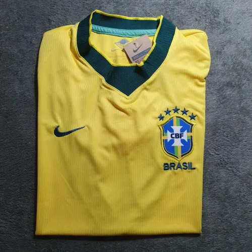Camisa Brasil 2026 Amarela Dry Fit 