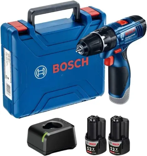 Maleta Parafusadeira Bosch com 2 baterias e carregador. Nova, lacrada na maleta.