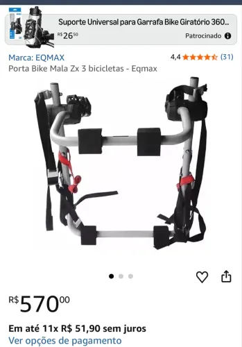 Suporte para Bike ZX3