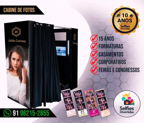 Cabine de fotos Selfies Divertidas