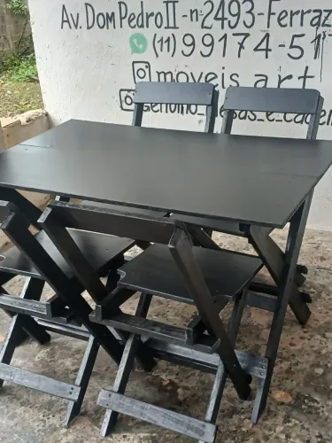 Mesas Quadradas Dobraveis Direto Da Fábrica Somos Fabricantes 