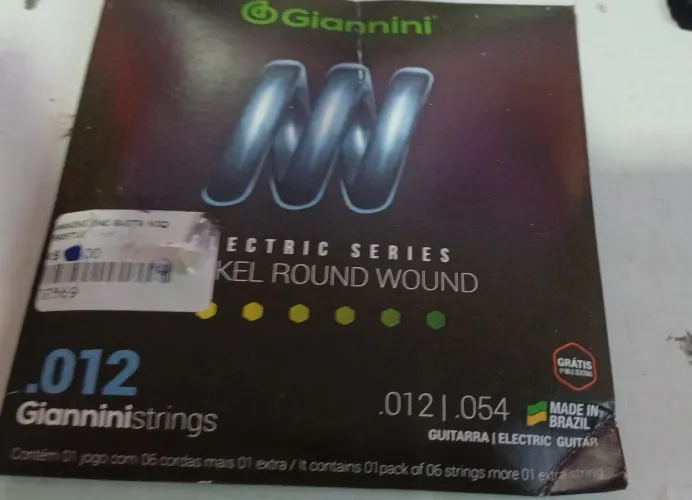 Encordoamento Giannini para guitarra, calibre 0.12