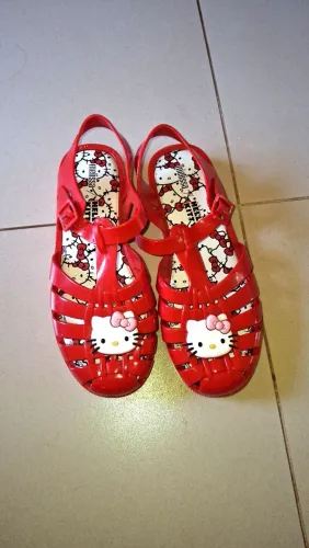 Melissa Hello Kitty original vermelha infantil nova - tam 35