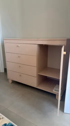 Berço Cama e Cômoda