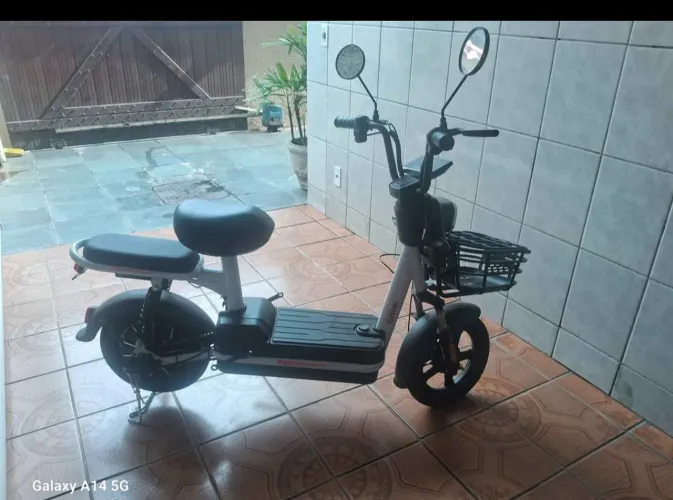Bicicleta elétrica barata aceito cartão até 12x roda até 55km