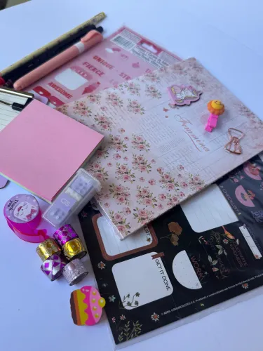 Kit Papelaria Completo com Caderneta