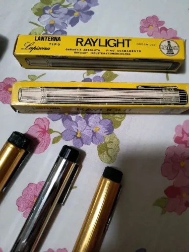 lote 3 lanternas raylight tipo caneta vintage