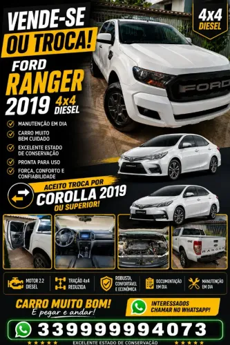 Ford Ranger XLS 2.2 4X4 CD Diesel Aut. 2019