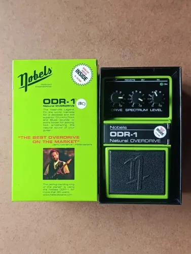 Pedal Overdrive Nobels ODR-1 BC para Guitarra com Bass Cut 9-18V
