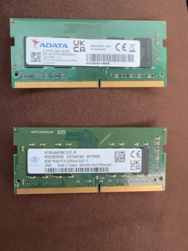 Kit 2 Memórias RAM 8GB DDR4 3200MHz Notebook - 16GB