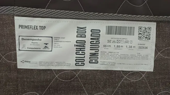 Cama Box Casal com Colchão Conjugado