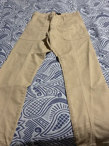 Calça jeans bege