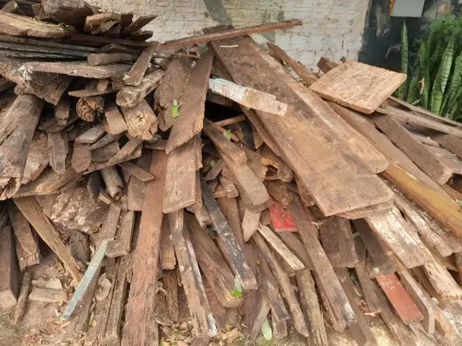 Lenha para construção ou carvão