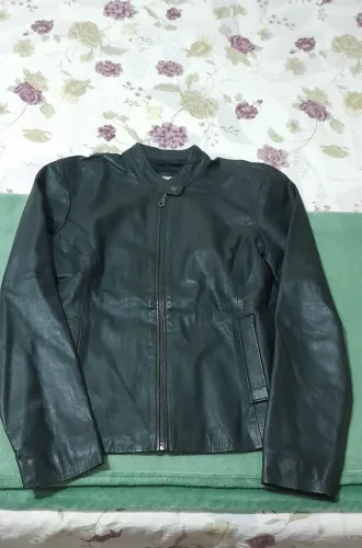 Jaqueta de couro feminino tamanho P