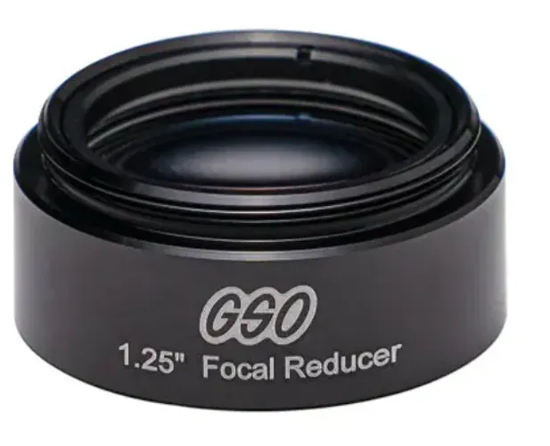 GSO Redutor Focal 0,5x 1,25 Para aumentar campo de visão em telescópios