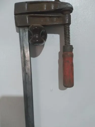 Grampo Sargento Antigo BESSEY 53 cm - Ferramenta de Marcenaria vintage