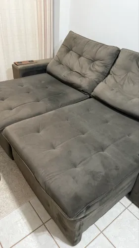 Vendo Sofá Dallas 2,5m retrátil (marrom)