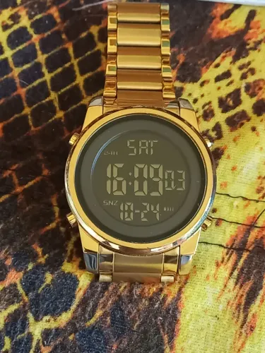 RELÓGIO DOURADO DIGITAL SKIMEI MASCULINO SÓ RS 120