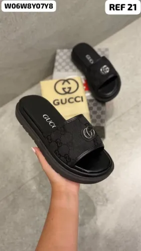 Sandália Papete feminina Gucci preta a pronta entrega 