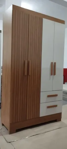 Guarda roupa Solteiro 4 Portas 3d Novo com Entrega Grátis