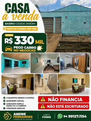 **CASA À VENDA CIDADE JARDIM**