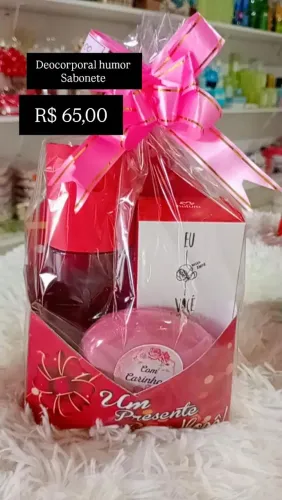 Presente desodorante corporal Humor e sabonete 