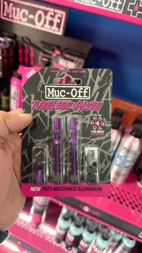 Válvula de Bicicleta Tubeless Muc-Off 60mm Alumínio Roxo