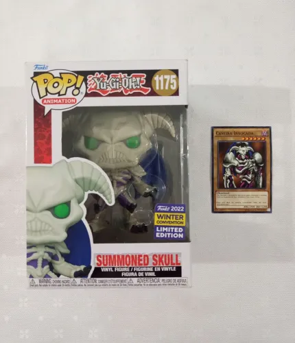 Funko Pop Summoned Skull 1175 Winter Convention Original mais carta original rei caveira