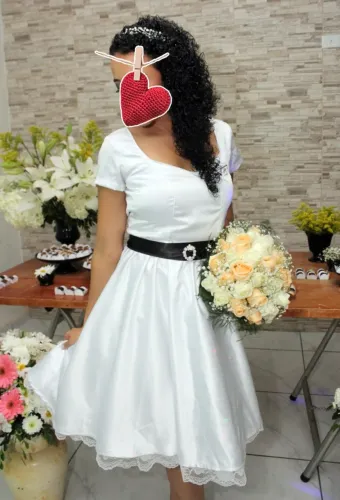 Vestido de Noiva Retrô anos 60