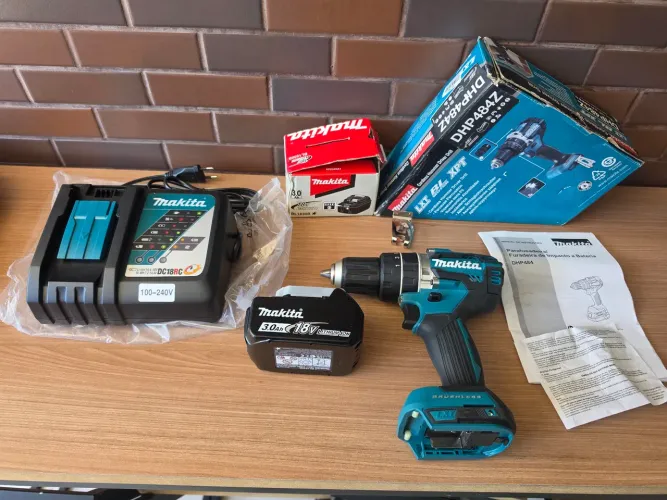 Furadeira Makita Dhp489z Lxt 18v Bateria+carrega 18