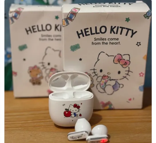 Fone de Ouvido Earbuds Hello Kitty Novo na Caixa!