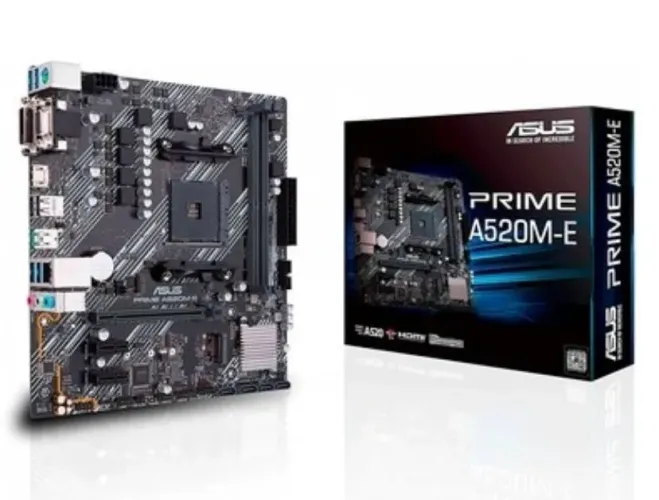 Placa-Mãe ASUS Prime A520M-E Socket AM4 (DDR4 / M.2 NVMe)