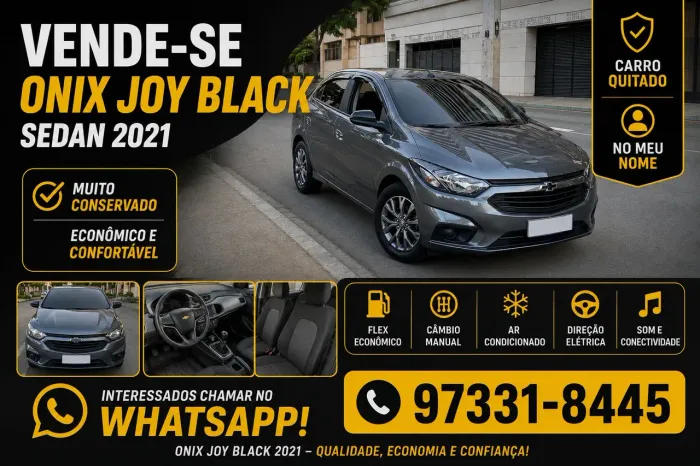 Chevrolet Joy Plus Black Ed.1.0 8V 4P Flex MEC 2021
